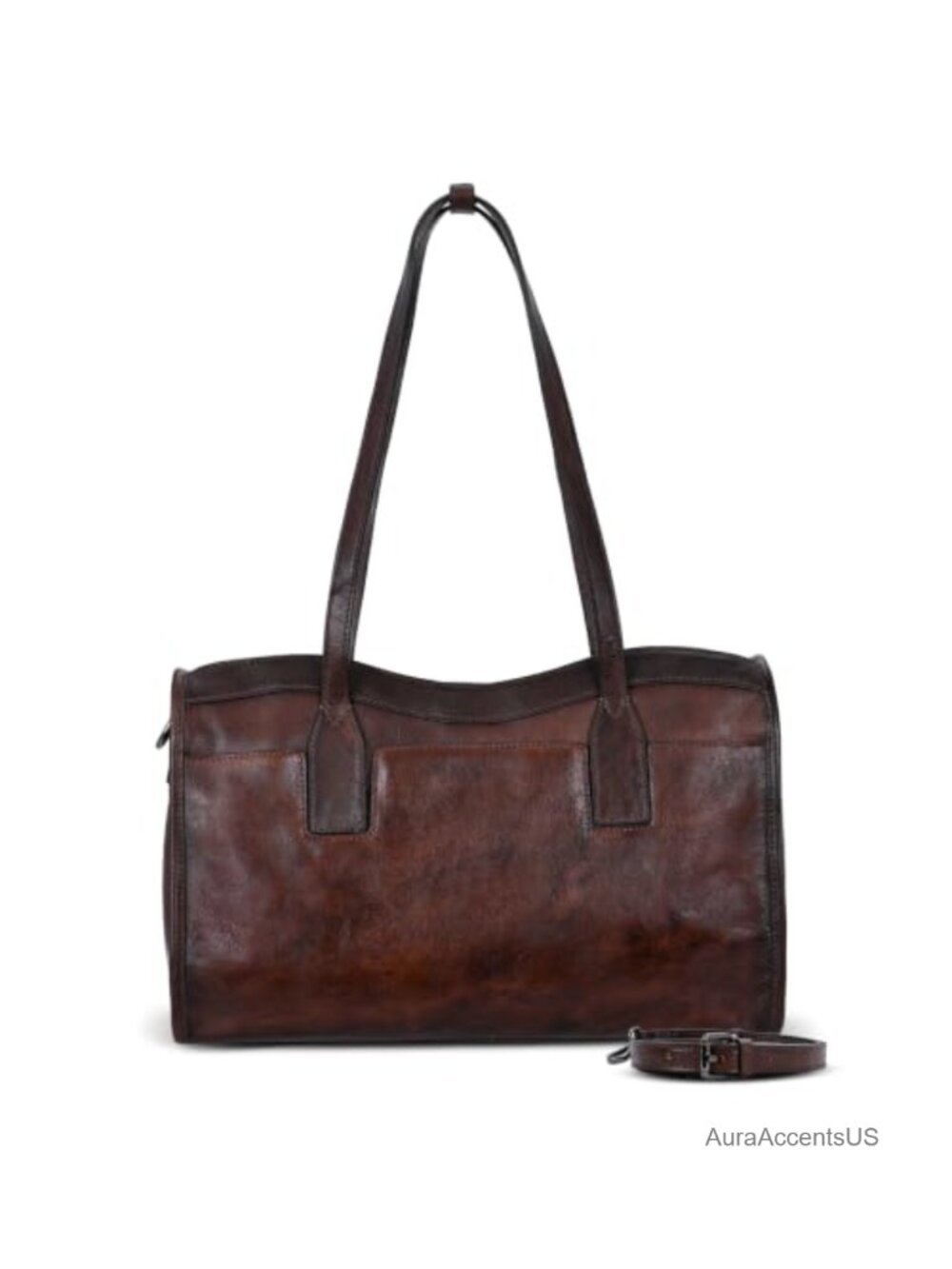 Genuine Leather Shoulder Bag Large Tote for Women Fits 13 Inch Laptop